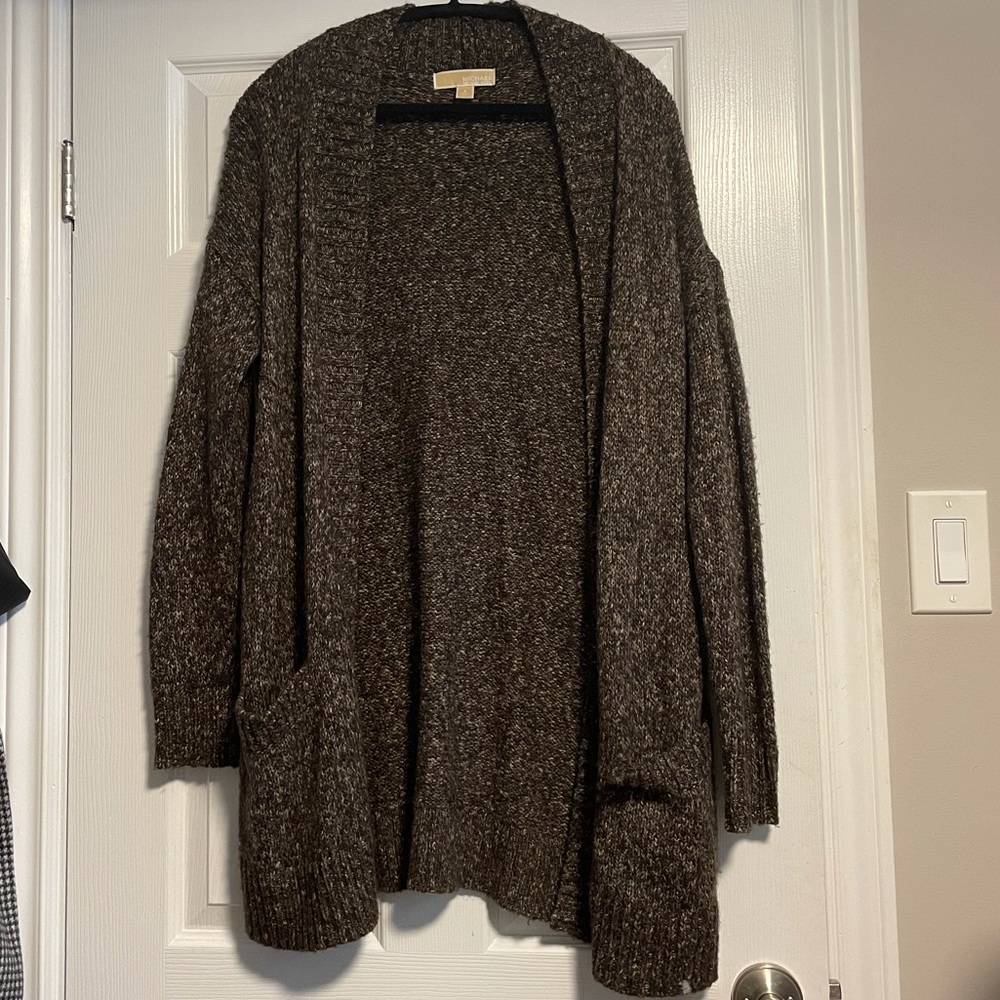 MICHAEL KORS BROWN CARDIGAN